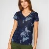 Αγορά 👏 G-Star Raw Γυναίκες T-shirts T-Shirt Gyre Allover D18539-C565-C237 Σκούρο μπλε Regular Fit ✔️