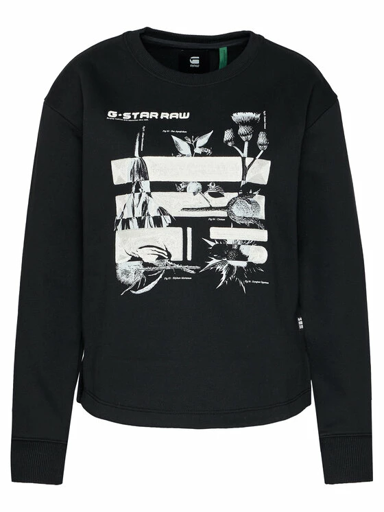 Τοπ 10 😀 G-Star Raw Γυναίκες Μπλούζες Μπλούζα Heavy Sherland D18558-A612-6484 Μαύρο Regular Fit ❤️ - Image 5