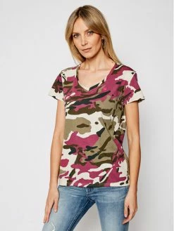 Το φθηνότερο ⭐ G-Star Raw Γυναίκες T-shirts T-Shirt Allover Camo Print D19231-C721-C374 Έγχρωμο Regular Fit 💯