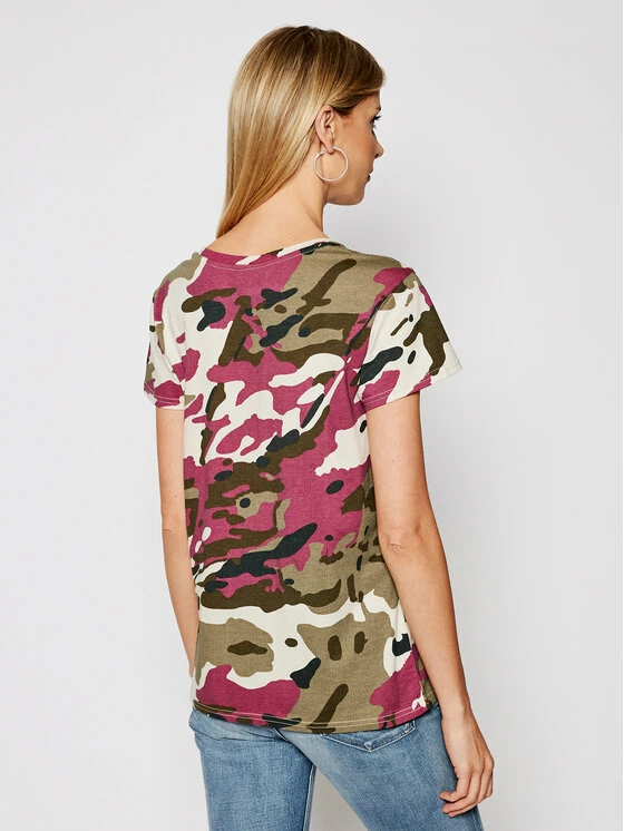 Το φθηνότερο ⭐ G-Star Raw Γυναίκες T-shirts T-Shirt Allover Camo Print D19231-C721-C374 Έγχρωμο Regular Fit 💯 - Image 3