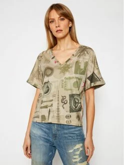 Φτηνός 👏 G-Star Raw Γυναίκες T-shirts T-Shirt Joosa D19233-C387-C375 Πράσινο Relaxed Fit 🧨