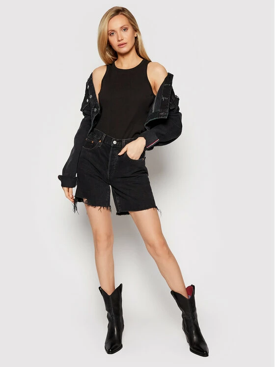 Φτηνός 🧨 G-Star Raw Γυναίκες Tops Τοπ Engineered D19323-C678-6484 Μαύρο Slim Fit ❤️ - Image 2