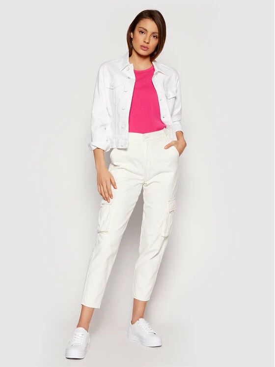 Ολοκαίνουργιο 👍 G-Star Raw Γυναίκες Tops Τοπ Engineered D19323-C678-612 Ροζ Slim Fit 🎉 - Image 2