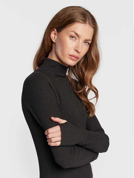 Φτηνός 🛒 G-Star Raw Γυναίκες Πλεκτά Φορέματα Φόρεμα υφασμάτινο Rib D22274-D107-6484 Μαύρο Slim Fit ⭐ - Image 4