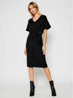 Best Pirce 🔔 G-Star Raw Γυναίκες Πλεκτά Φορέματα Φόρεμα υφασμάτινο Adjustable D19289-B771-6484 Μαύρο Regular Fit ⌛