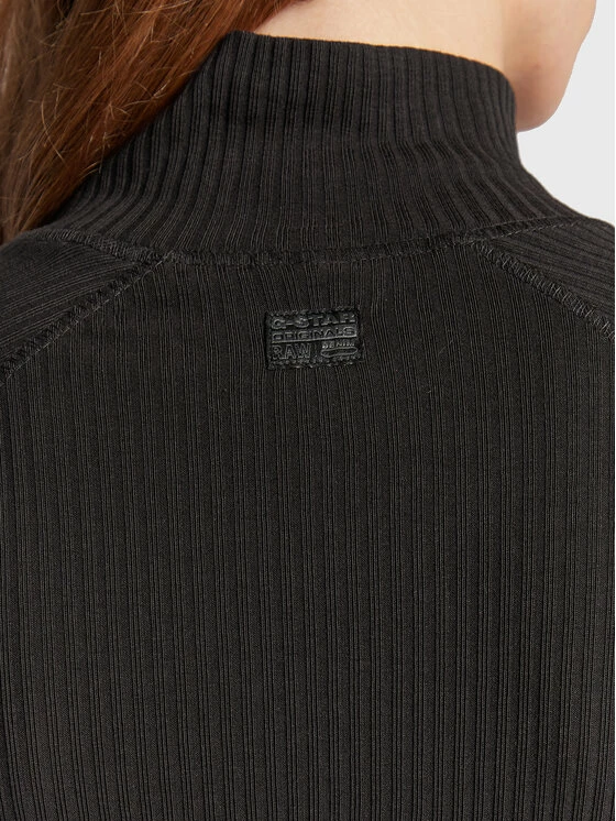 Φτηνός 🛒 G-Star Raw Γυναίκες Πλεκτά Φορέματα Φόρεμα υφασμάτινο Rib D22274-D107-6484 Μαύρο Slim Fit ⭐ - Image 5