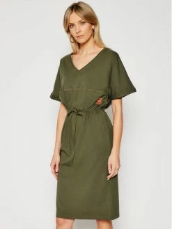 ΧΟΝΔΡΙΚΟ ΕΜΠΟΡΙΟ ⌛ G-Star Raw Γυναίκες Καθημερινά Φορέματα Φόρεμα καθημερινό Adjustable Waist D19289-B771-723 Πράσινο Regular Fit ✨