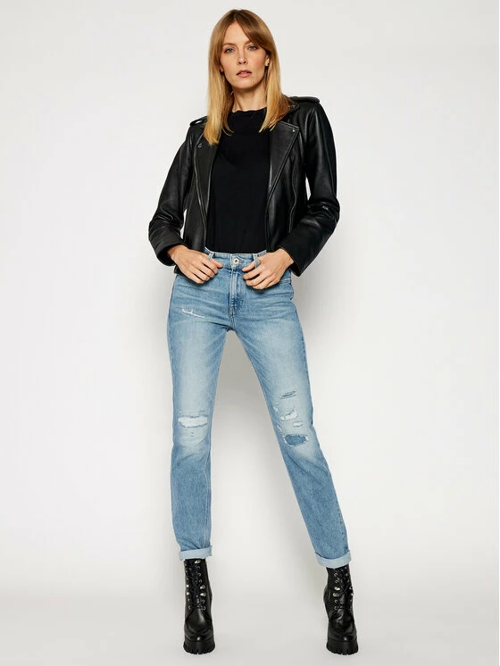 Καλύτερη πώληση 💯 G-Star Raw Γυναίκες Straight Leg Τζιν Noxer D17192-B454-C294 Μπλε Straight Fit ✨ - Image 2