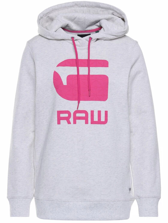 Προϋπολογισμός 💯 G-Star Raw Γυναίκες Μπλούζες Μπλούζα Boyfriend Diamond Line Graphic Hooded D16236-A613-971 Γκρι Loose Fit ❤️ - Image 5