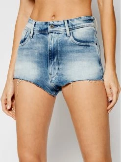 Best Pirce 🎁 G-Star Raw Γυναίκες Τζιν Σορτς Τζιν σορτσάκια Kafey Ultra Hotpant D18103-C052-B471 Μπλε Slim Fit 🌟
