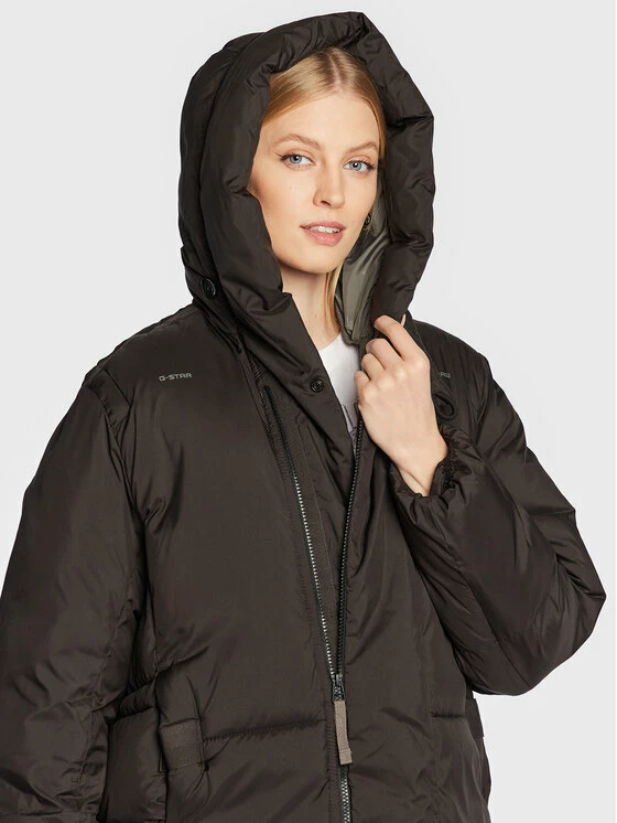 Τοπ 10 🔥 G-Star Raw Γυναίκες Χειμωνιάτικα Μπουφάν Μπουφάν πουπουλένιο G-Whistler D22167-D199-6484 Μαύρο Relaxed Fit ✔️ - Image 4