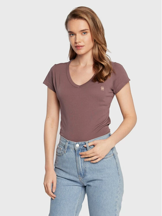 Προώθηση ❤️ G-Star Raw Γυναίκες T-shirts T-Shirt Eyben D21314-4107-4751 Μωβ Slim Fit ✨